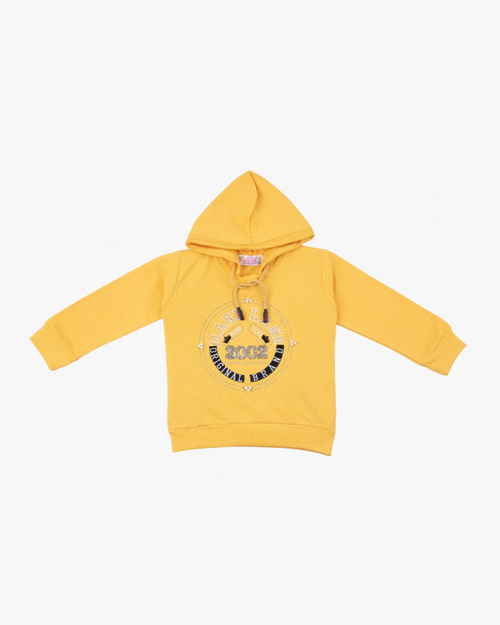 Girl 2002 Yellow Hooded Sweatshirt