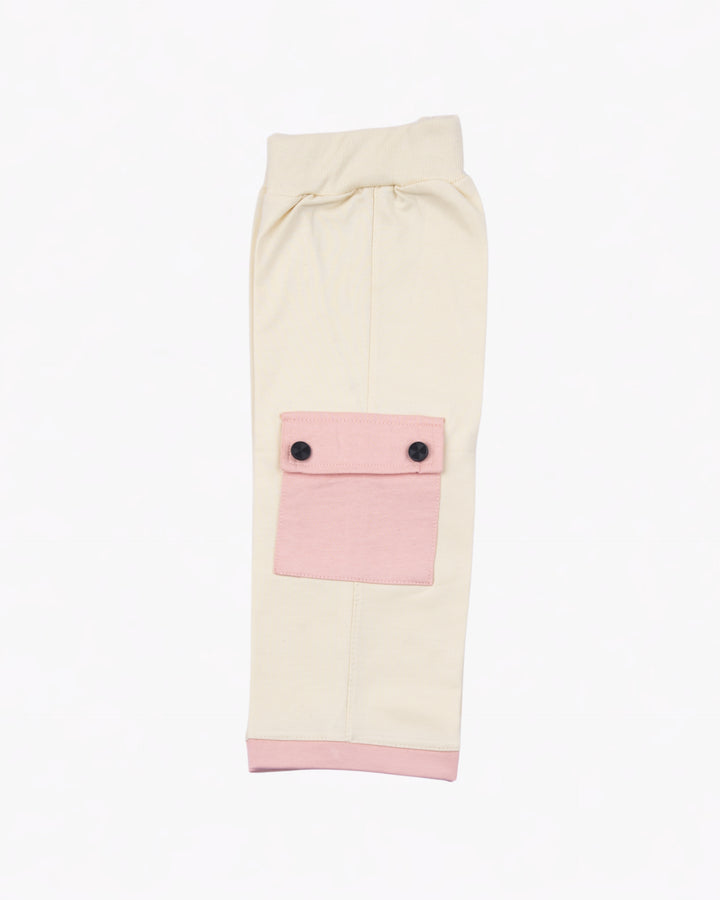 Girl Pink Floral Crewneck and Pant Set