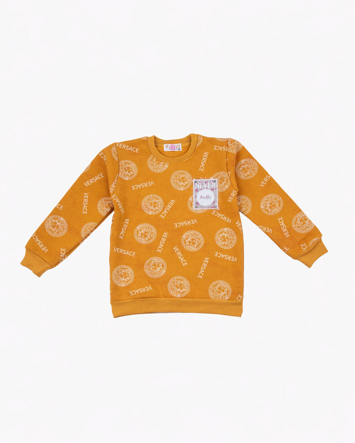 Girl Yellow Street-Style Sweatshirt