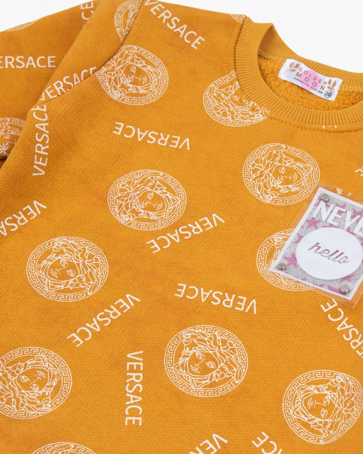 Girl Yellow Street-Style Sweatshirt