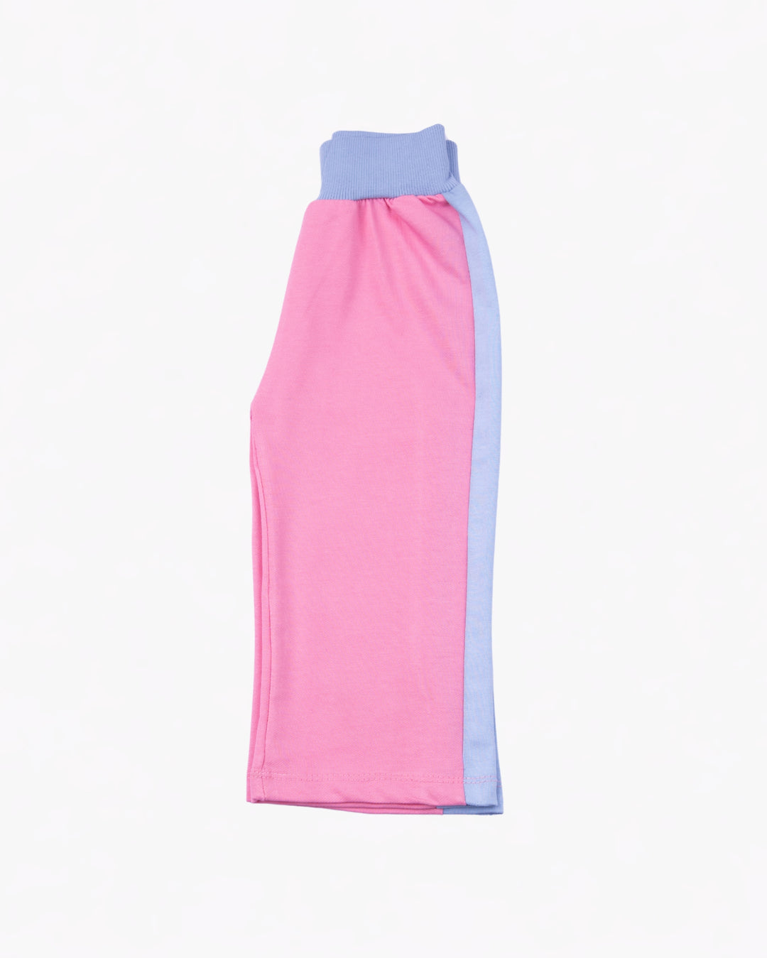 Girl Pink Top and Contrast Stripe Pant Set