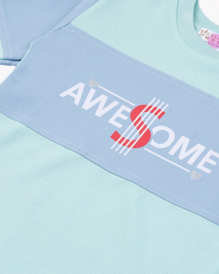 Girl Green Awesome Crewneck Sweatshirt