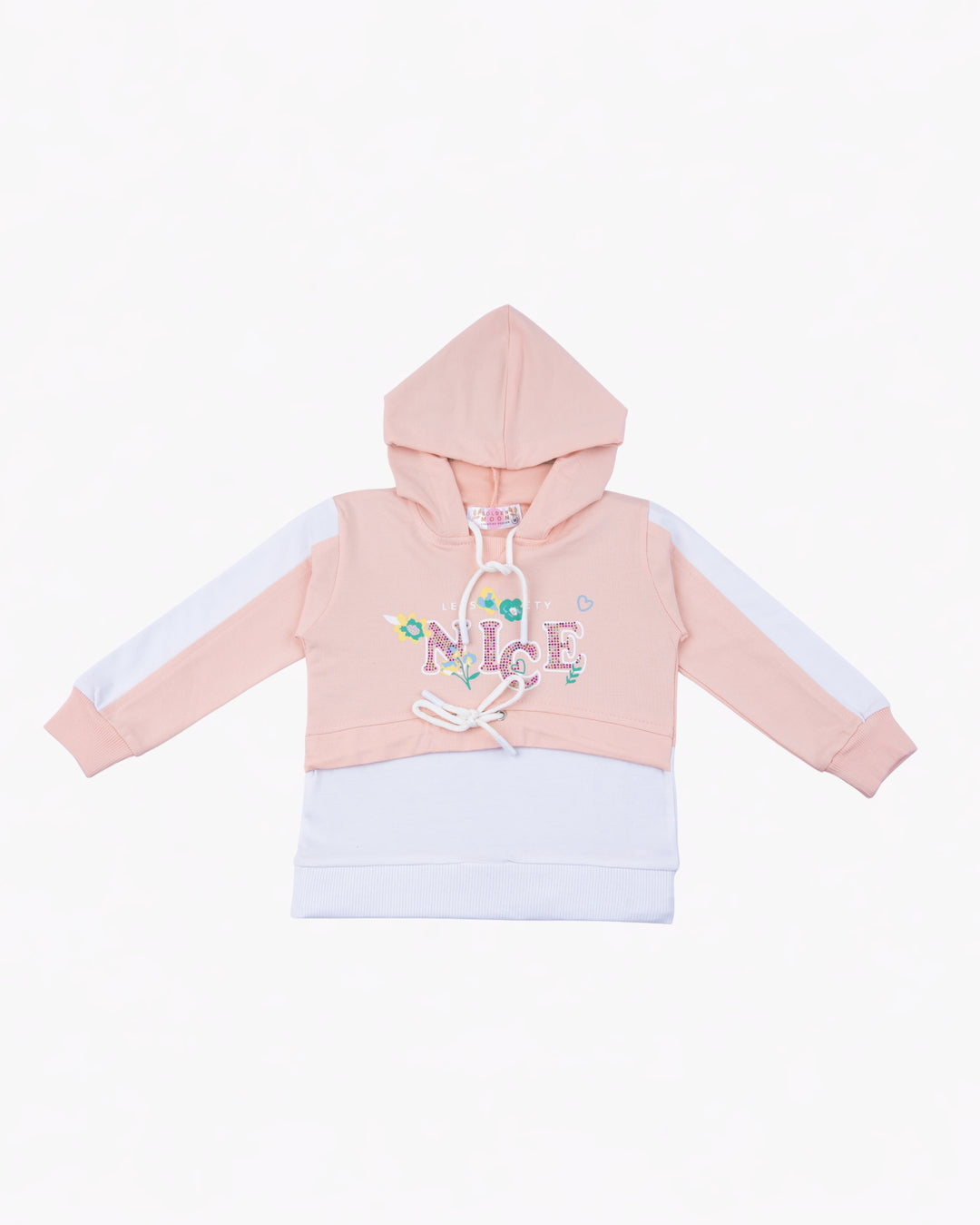 Girl Peach LOVE Hooded Top & Cargo Pant Set