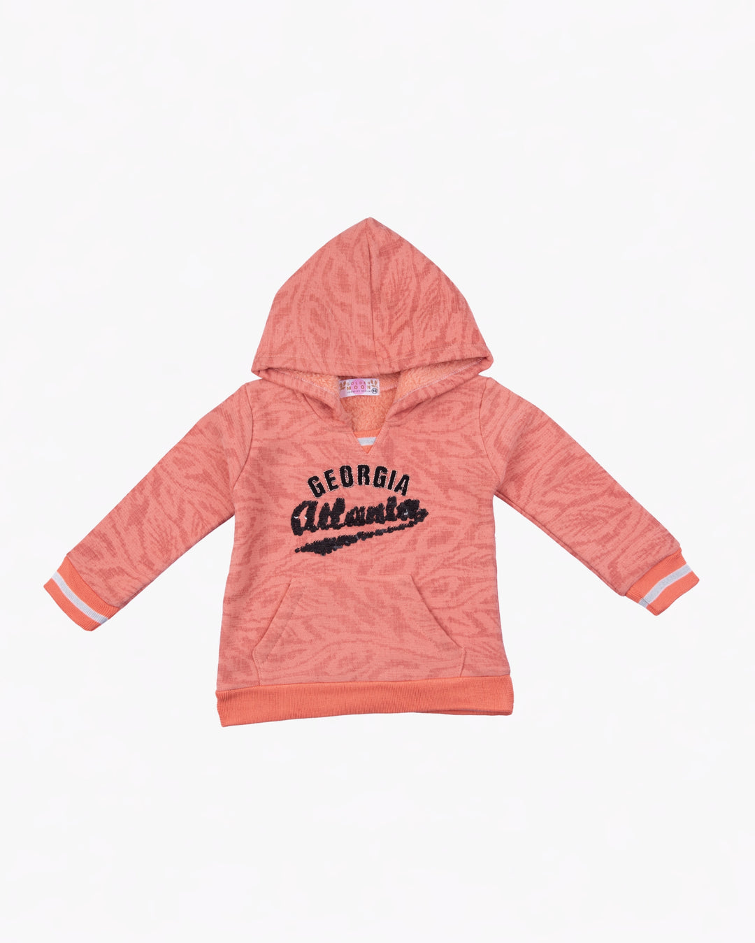 Girl Georgia Peach Hooded Sweatshirt and Pant Set