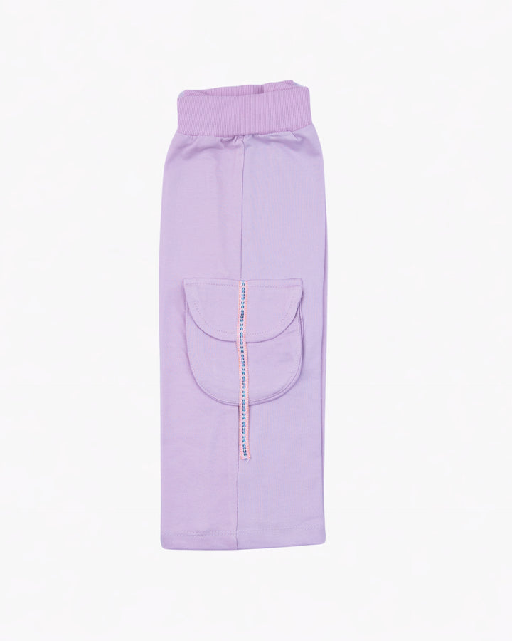 Girl Purple LOVE Hooded Top & Cargo Pant Set