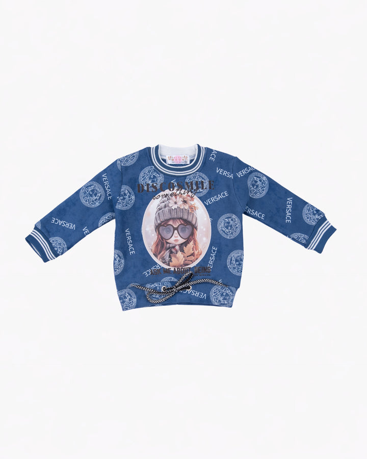 Girl Blue Disco Smile Nightwear