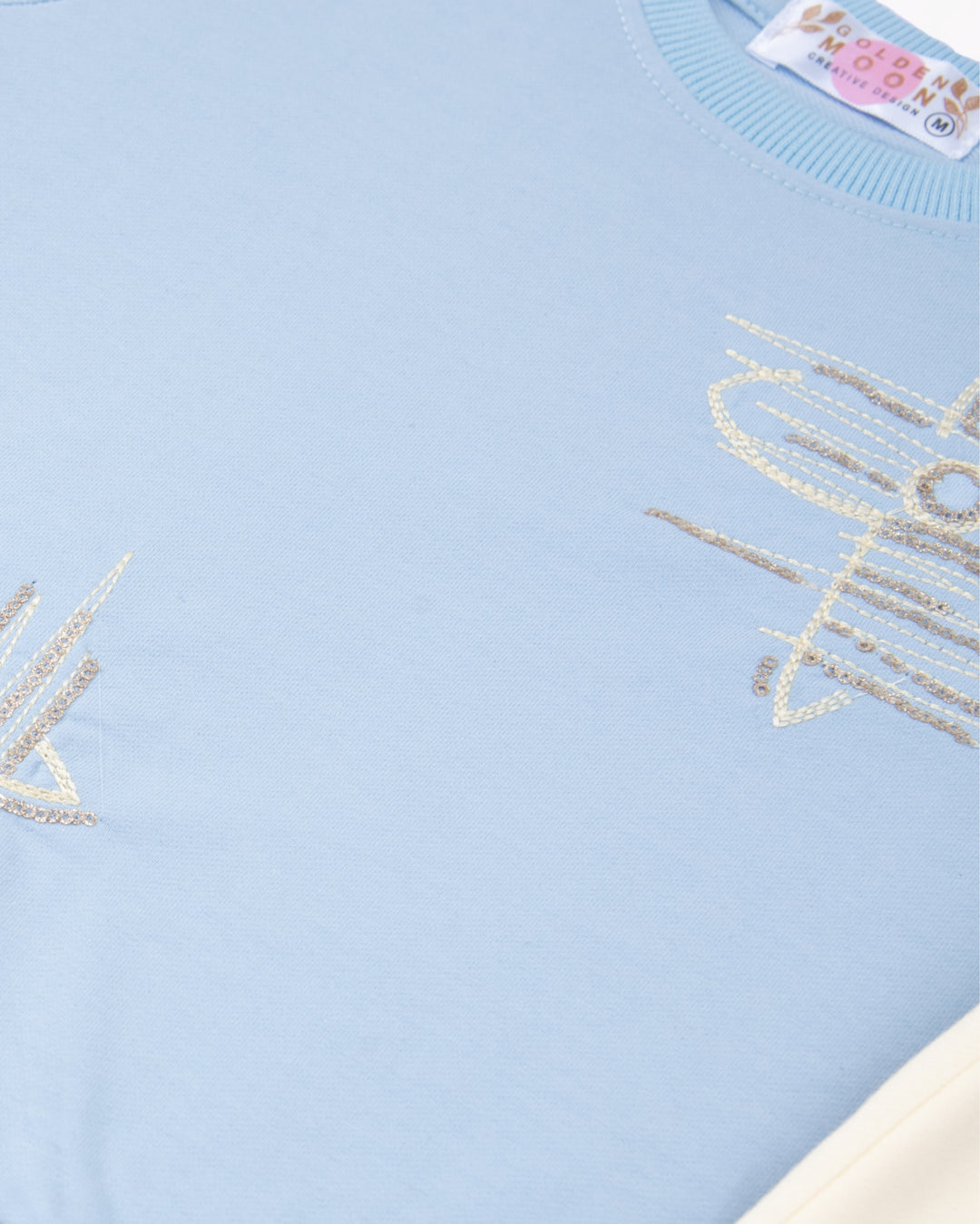 Girl Blue Floral Crewneck and Pant Set