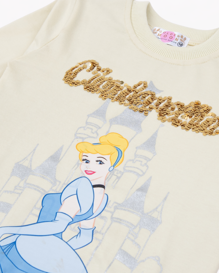 Girl Yellow Fairytale Crewneck Sweatshirt