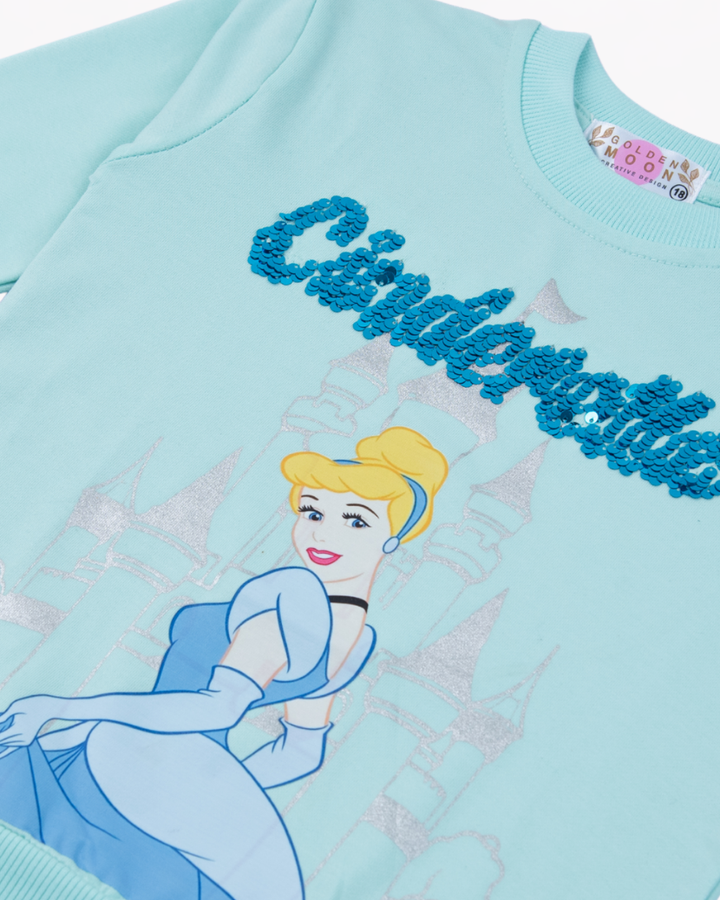 Girl Blue Fairytale Crewneck Sweatshirt