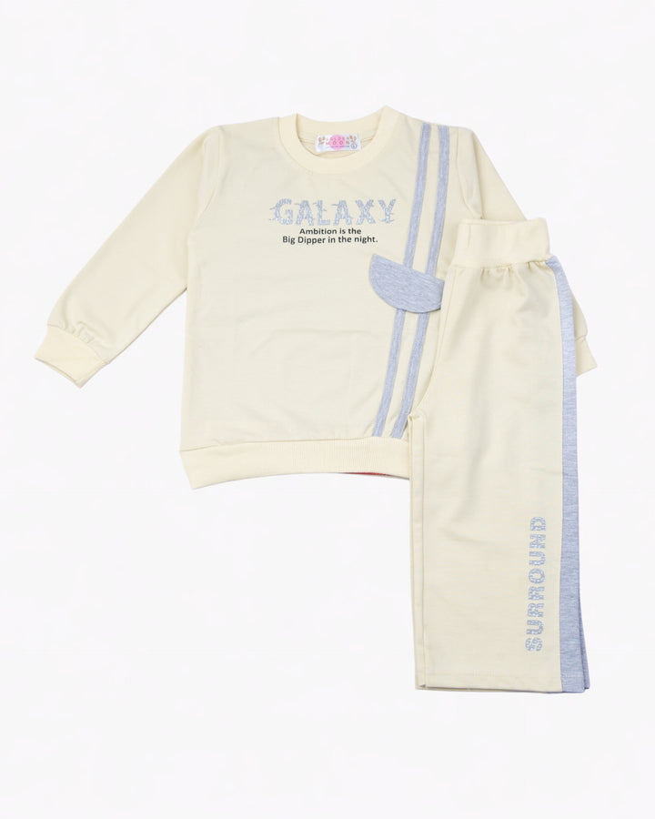 Girl Yellow Galaxy Crewneck and Pant Set