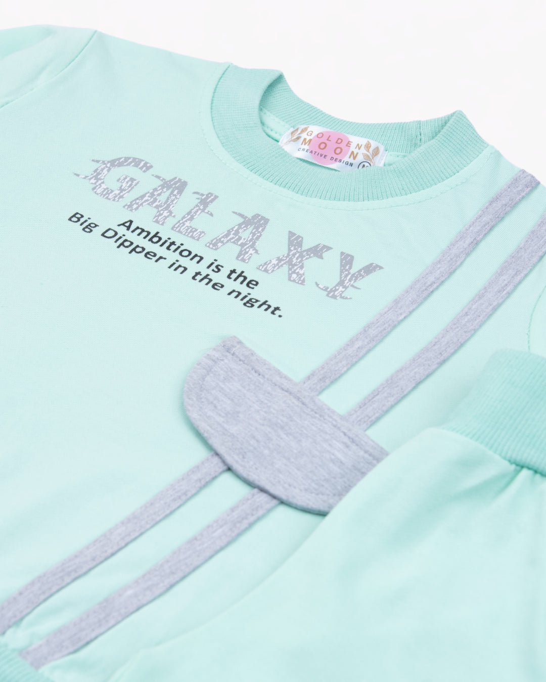 Girl Green Galaxy Crewneck and Pant Set