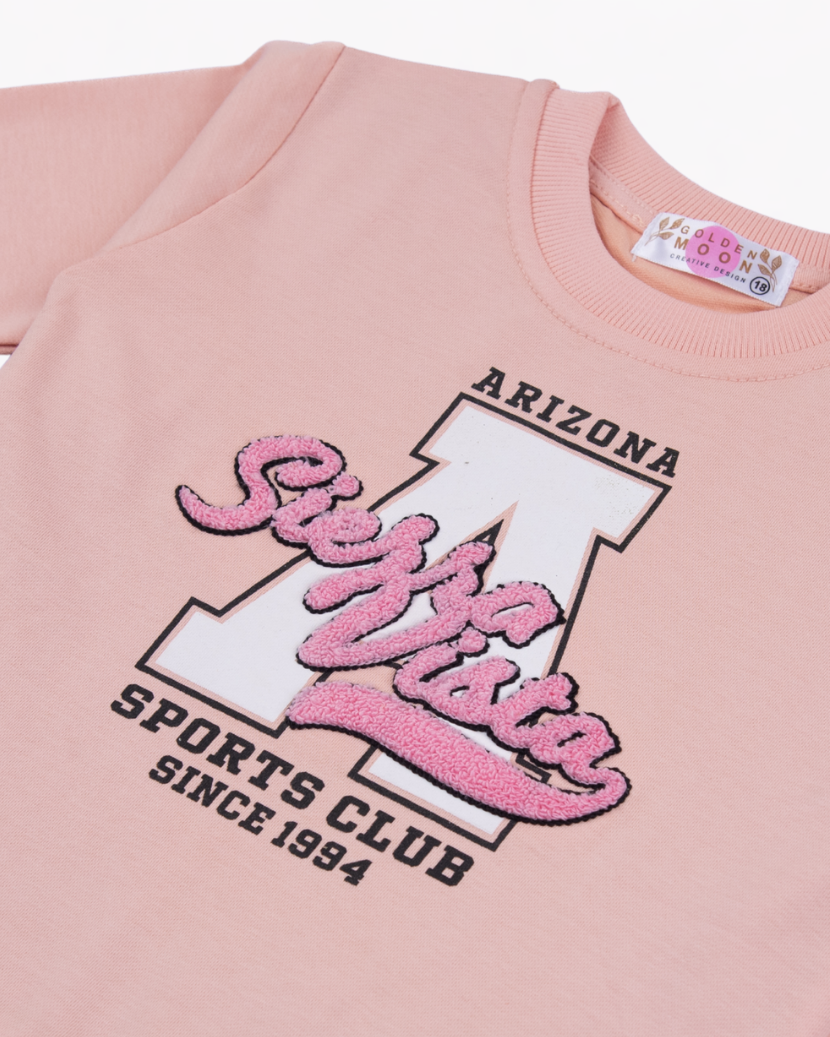 Girl Arizona Pink Crewneck Sweatshirt