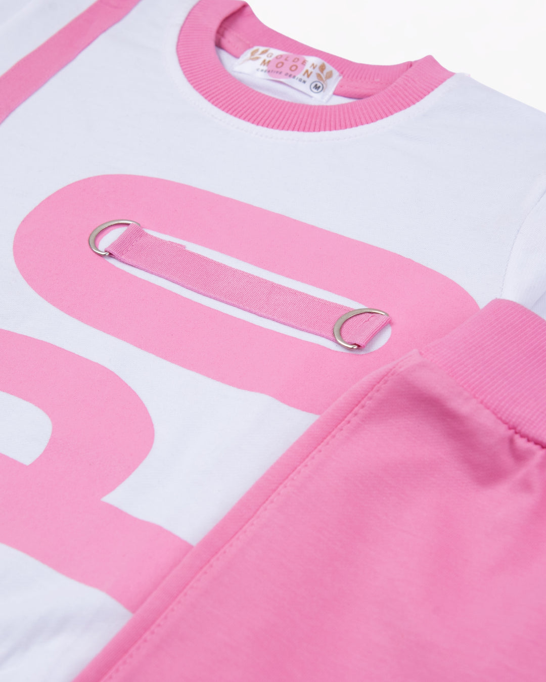 Girl Two-Tone Pink Top and Pant Set