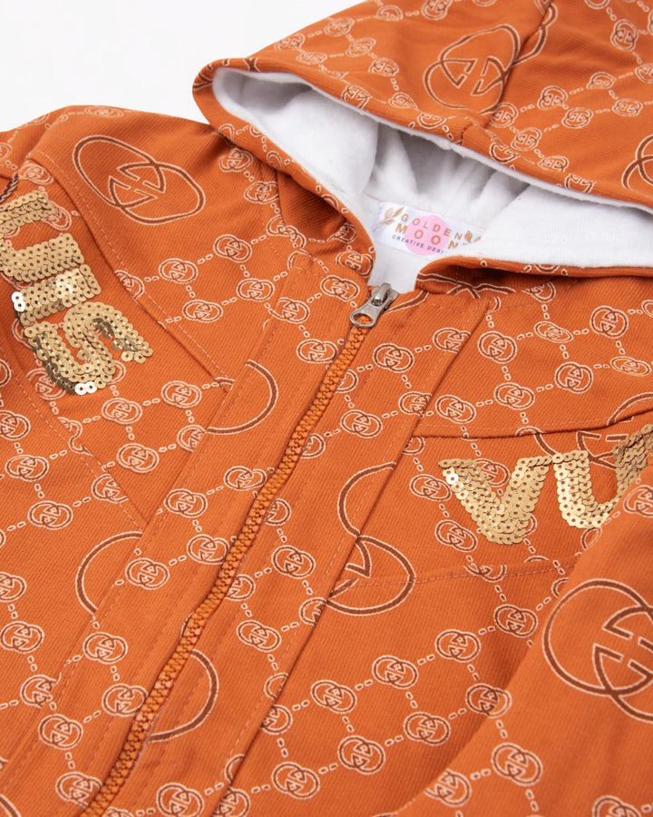 Girl Blue Letters Sweatshirt