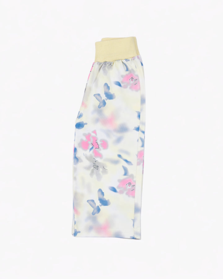 Girl Yellow Stitch Crewneck and Tie-Dye Pant Set