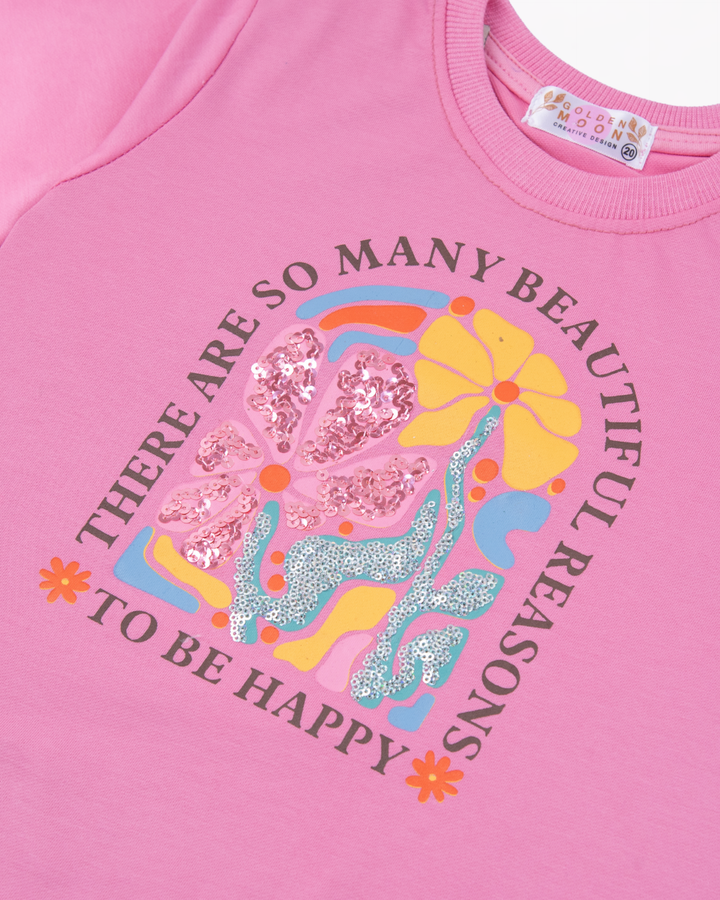 Girl Stay Wild Pink Crewneck Sweatshirt