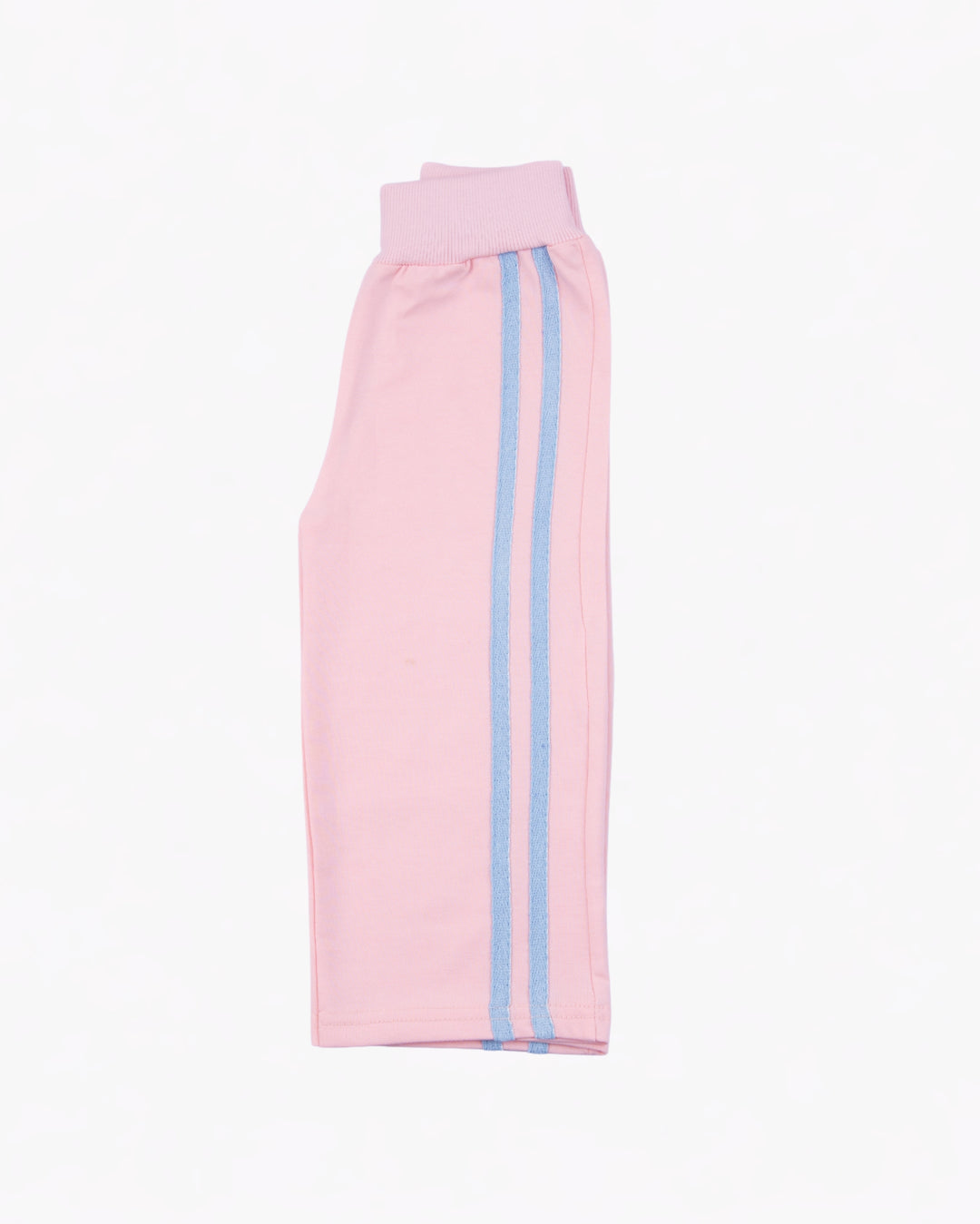 Girl Pink Hooded Zip-Up and Stripe Pant Set