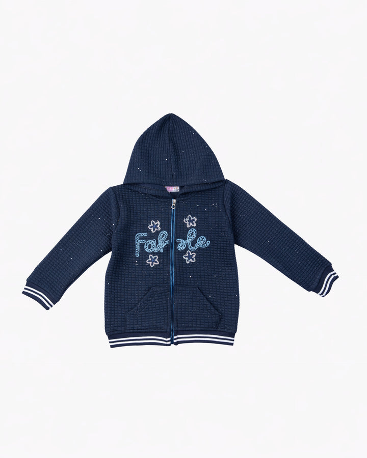 Girl Navy Blue Love Hoodie