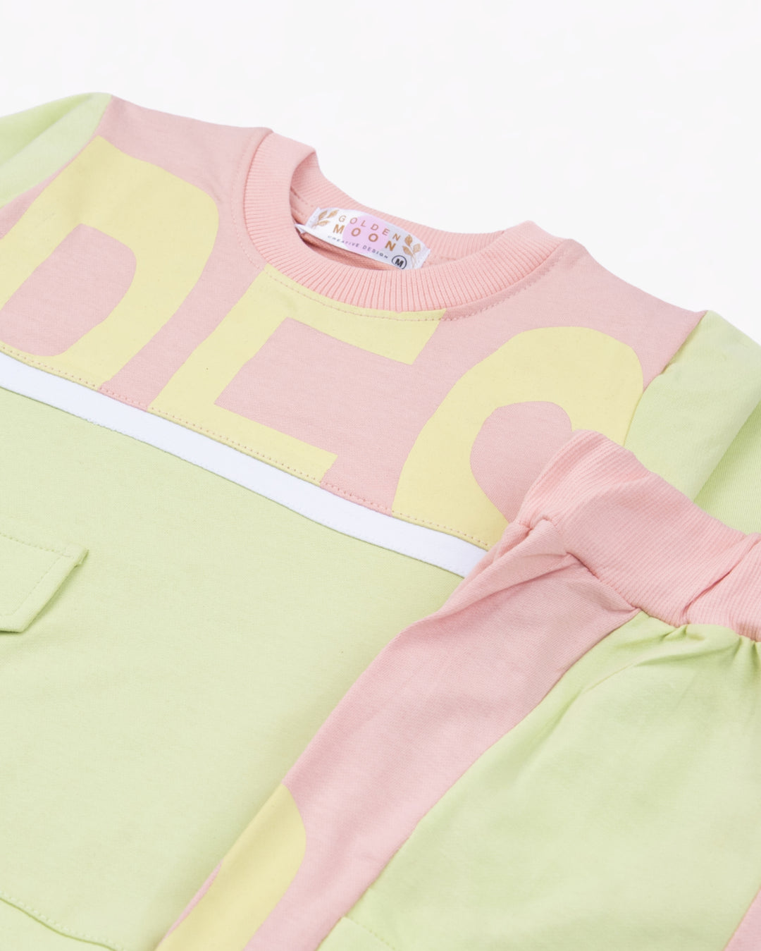 Girl Green Utility Crewneck and Cargo Pant Set