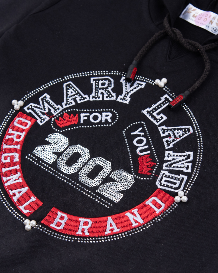 Girl 2002 Black Hooded Sweatshirt